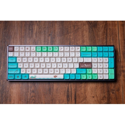 Forest Animals 104+30 XDA-like Profile Keycap Set Cherry MX PBT Dye-subbed for Mechanical Gaming Keyboard